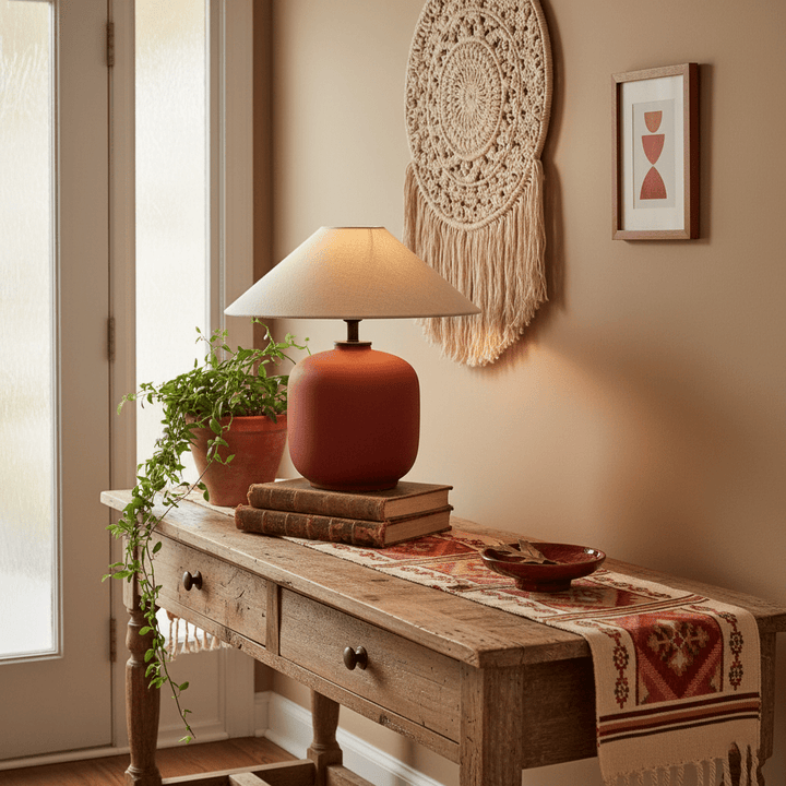 Sienna Clay Table Lamp - Vakkerlight