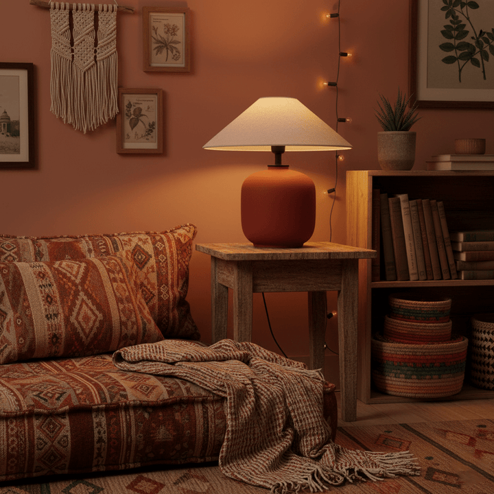 Sienna Clay Table Lamp - Vakkerlight