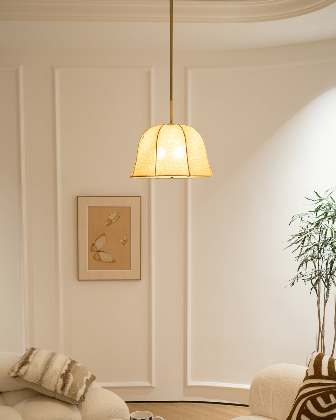 Sienna Linen Pendant Lamp - Vakkerlight