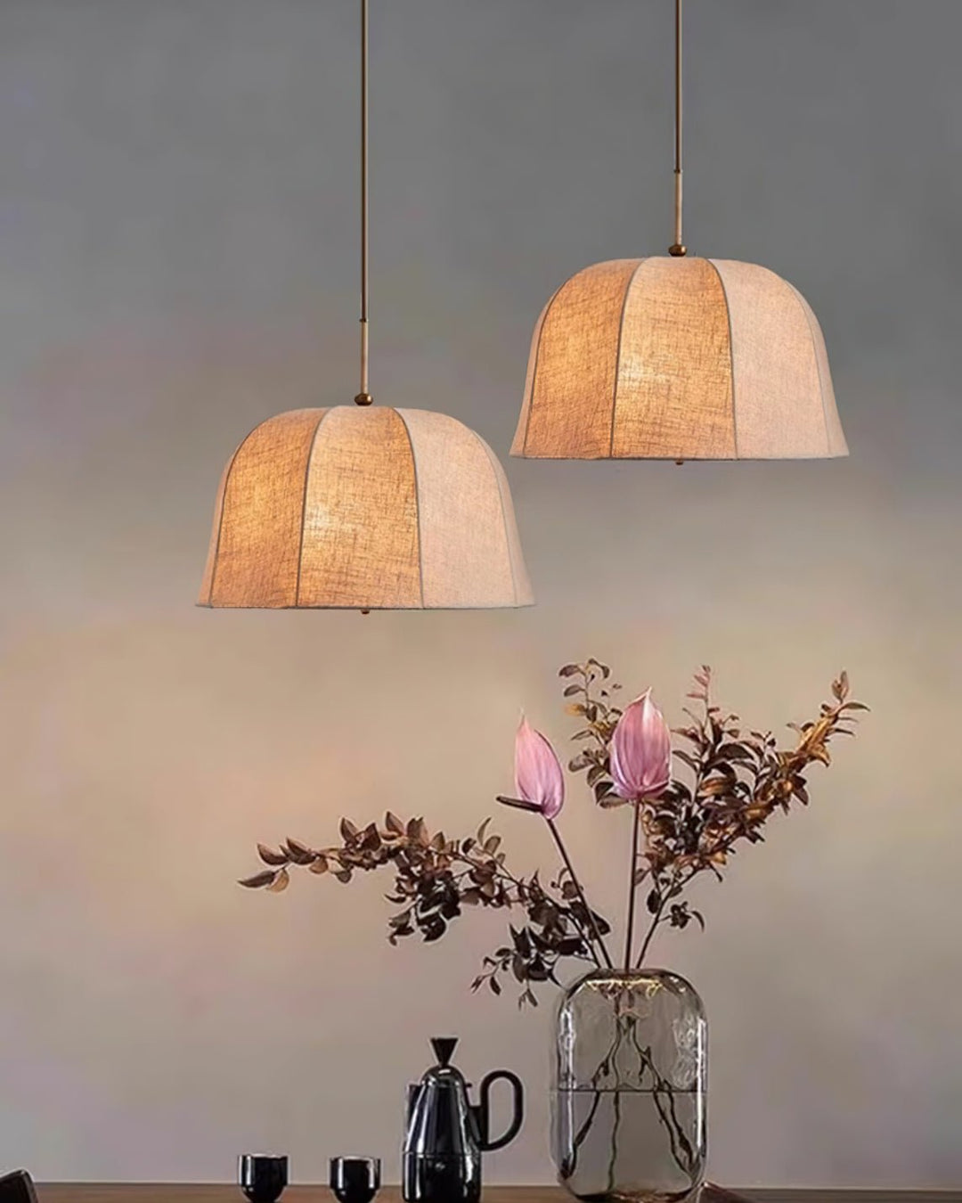 Sienna Linen Pendant Lamp - Vakkerlight