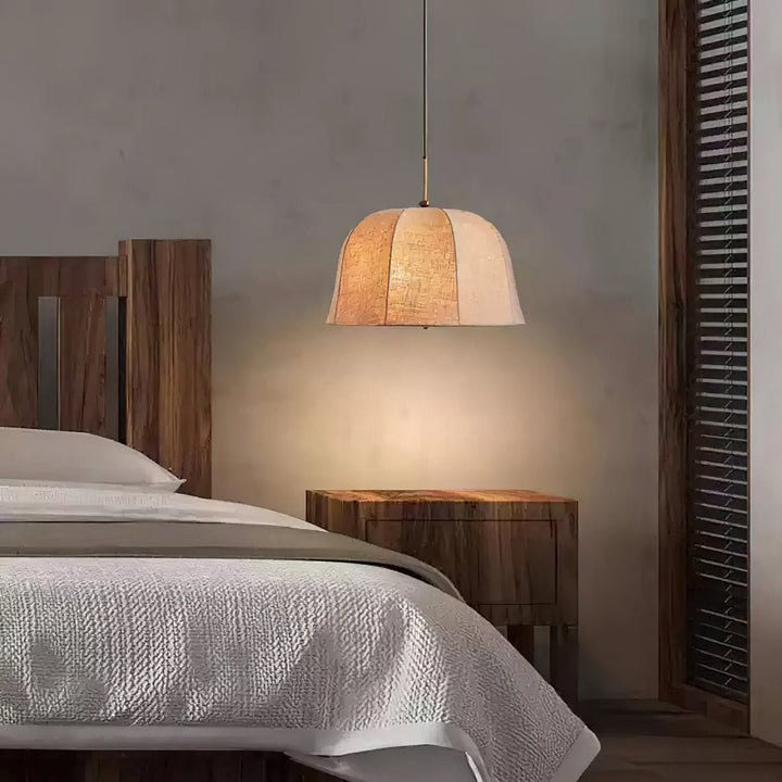 Sienna Linen Pendant Lamp - Vakkerlight