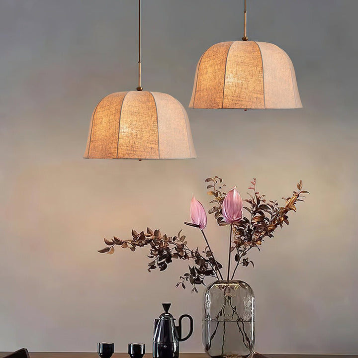 Sienna Linen Pendant Lamp - Vakkerlight