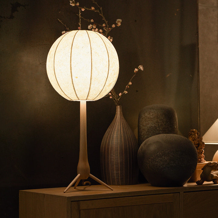 Silk Lantern Table Lamp