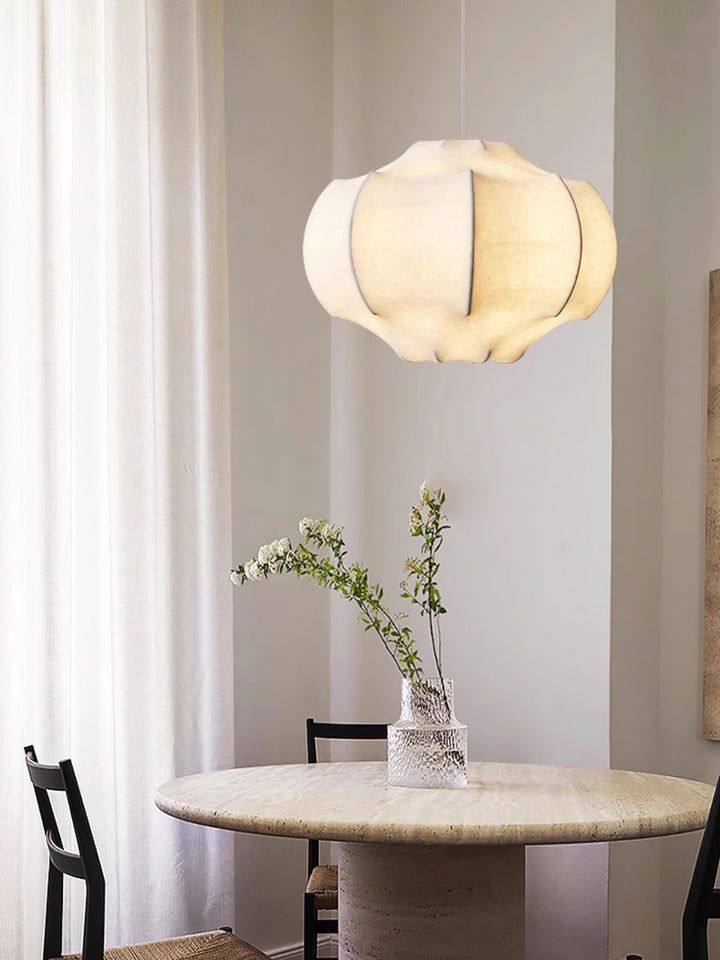 Silken Lotus Silk Pendant Lamp - Vakkerlight