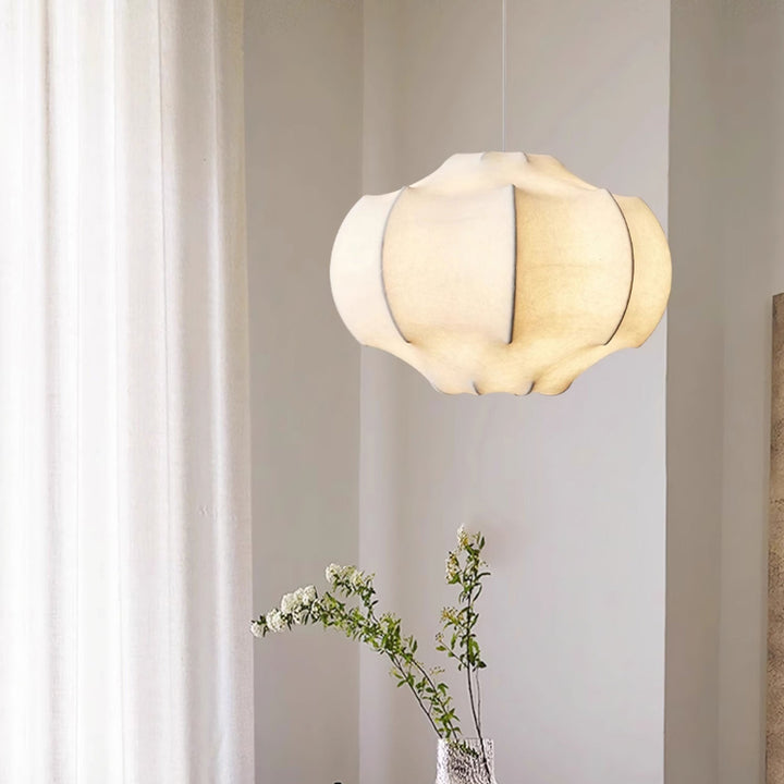 Silken Lotus Silk Pendant Lamp - Vakkerlight