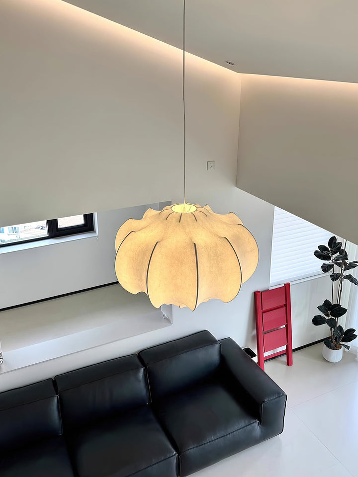 Silken Lotus Silk Pendant Lamp - Vakkerlight