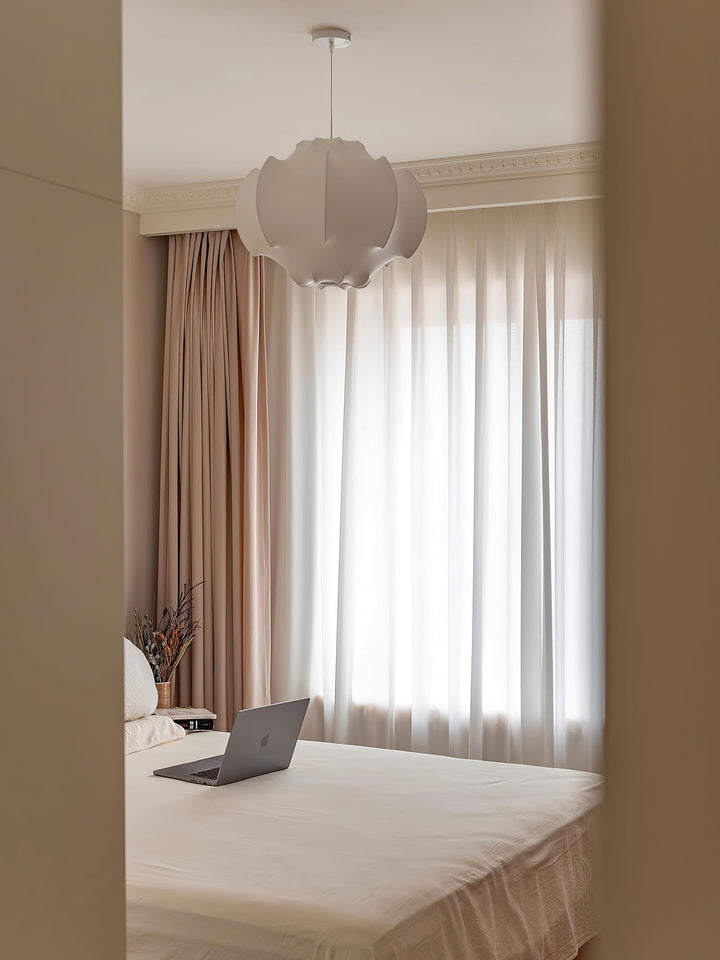 Silken Lotus Silk Pendant Lamp - Vakkerlight