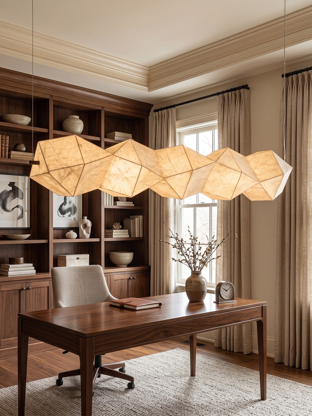Silvara Fold Linear Pendant Lamp - Vakkerlight