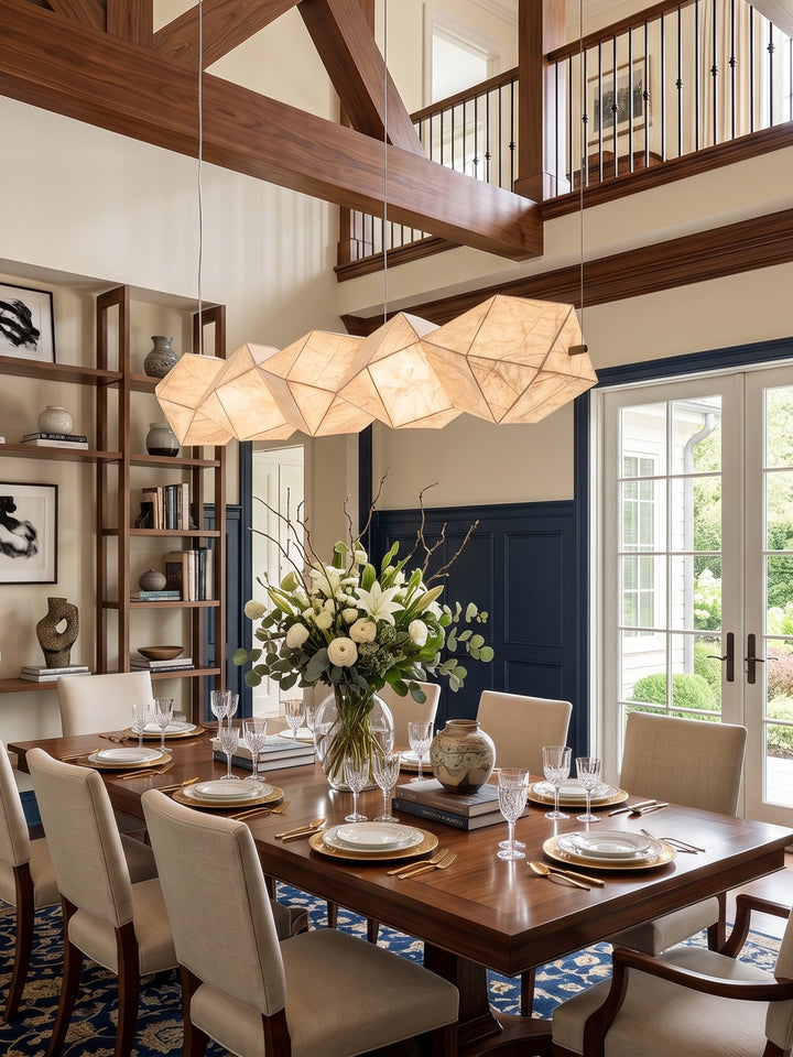 Silvara Fold Linear Pendant Lamp - Vakkerlight