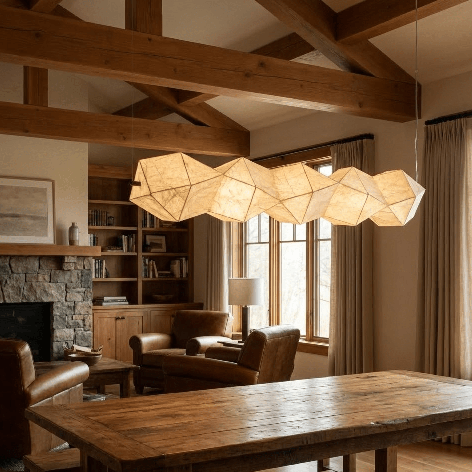 Silvara Fold Linear Pendant Lamp - Vakkerlight