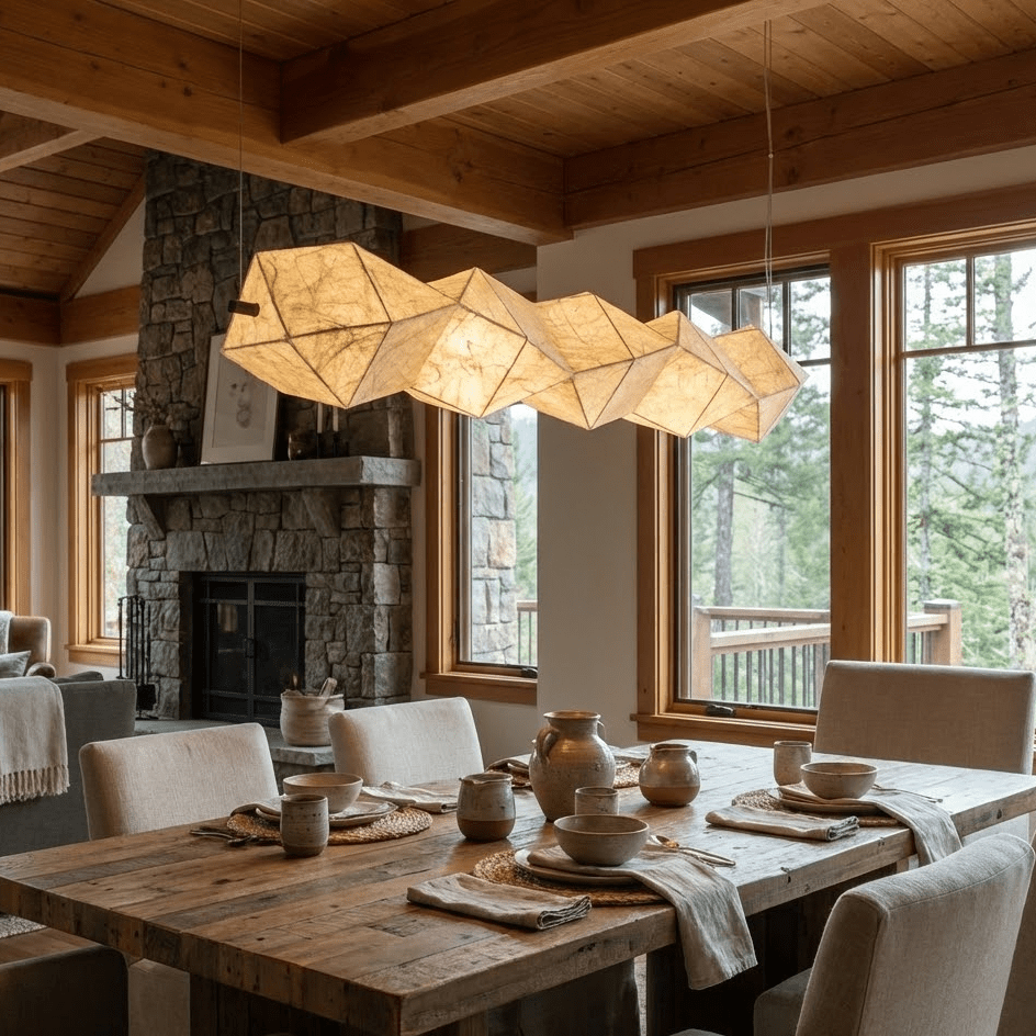 Silvara Fold Linear Pendant Lamp - Vakkerlight