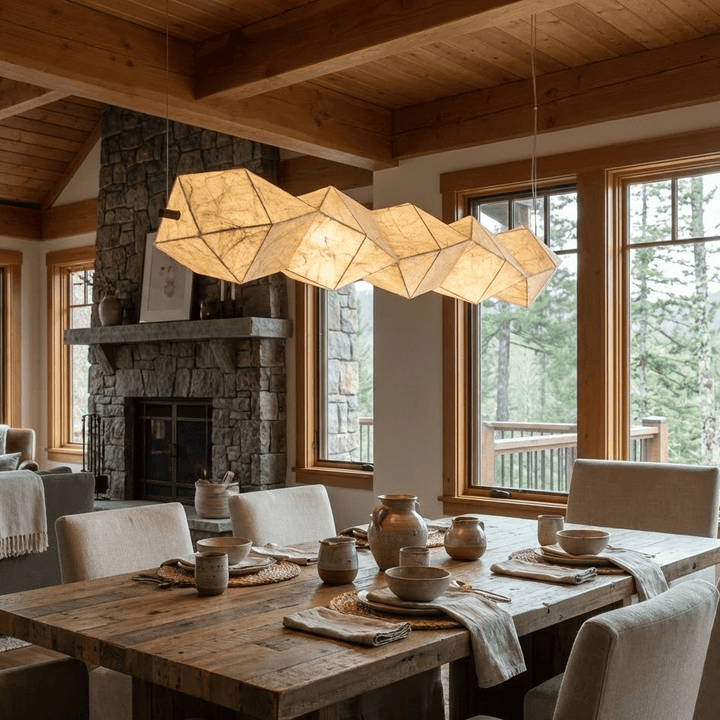 Silvara Fold Linear Pendant Lamp - Vakkerlight