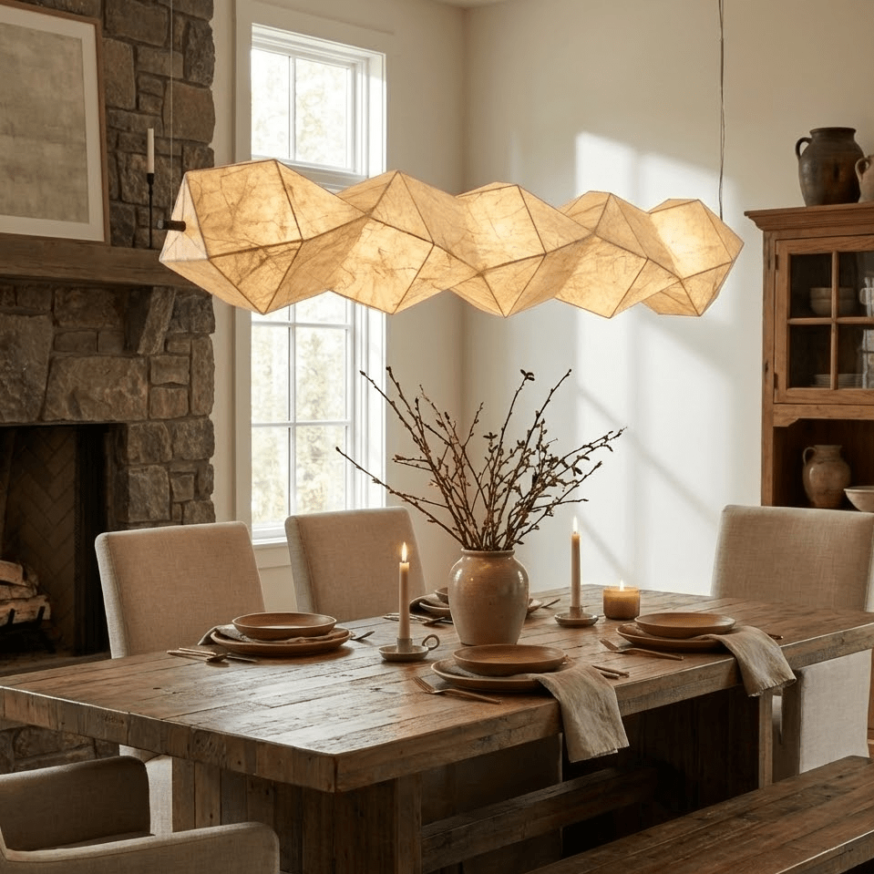 Silvara Fold Linear Pendant Lamp - Vakkerlight