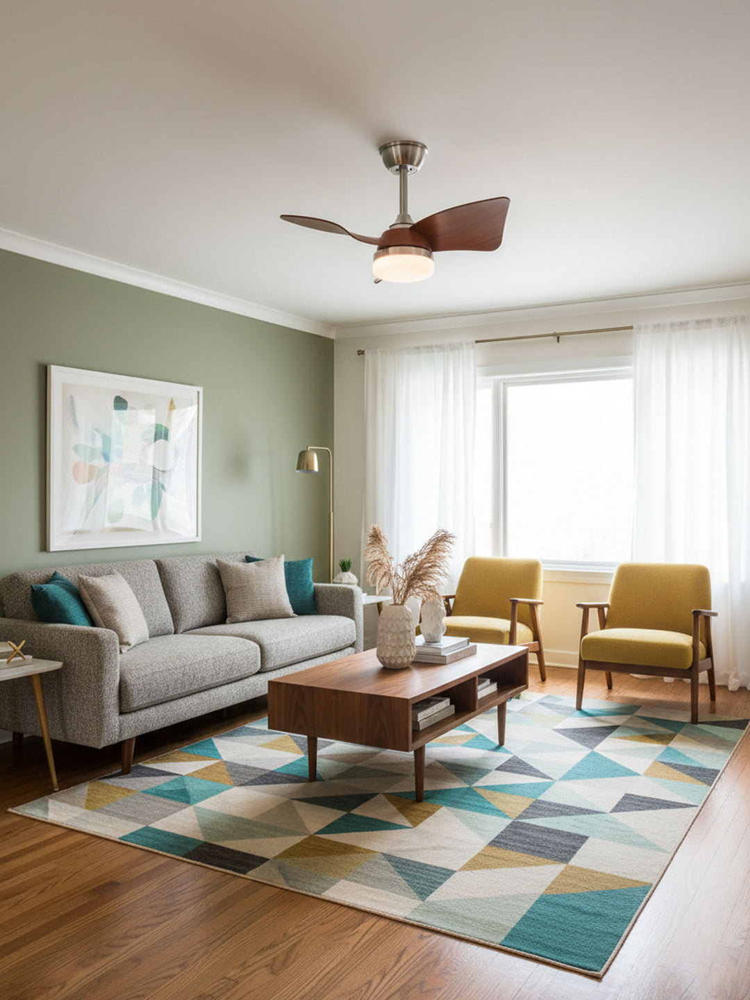 Silven Curve Ceiling Fan Light - Vakkerlight