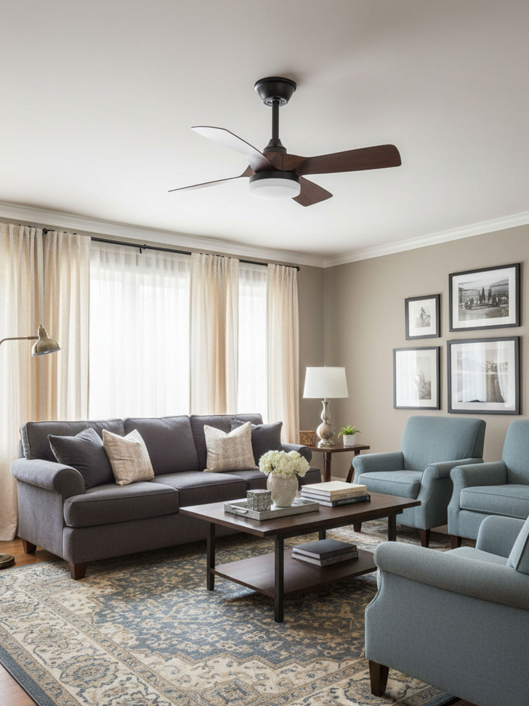 Silven Curve Ceiling Fan Light - Vakkerlight