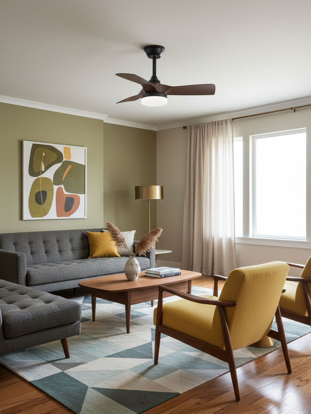 Silven Curve Ceiling Fan Light - Vakkerlight