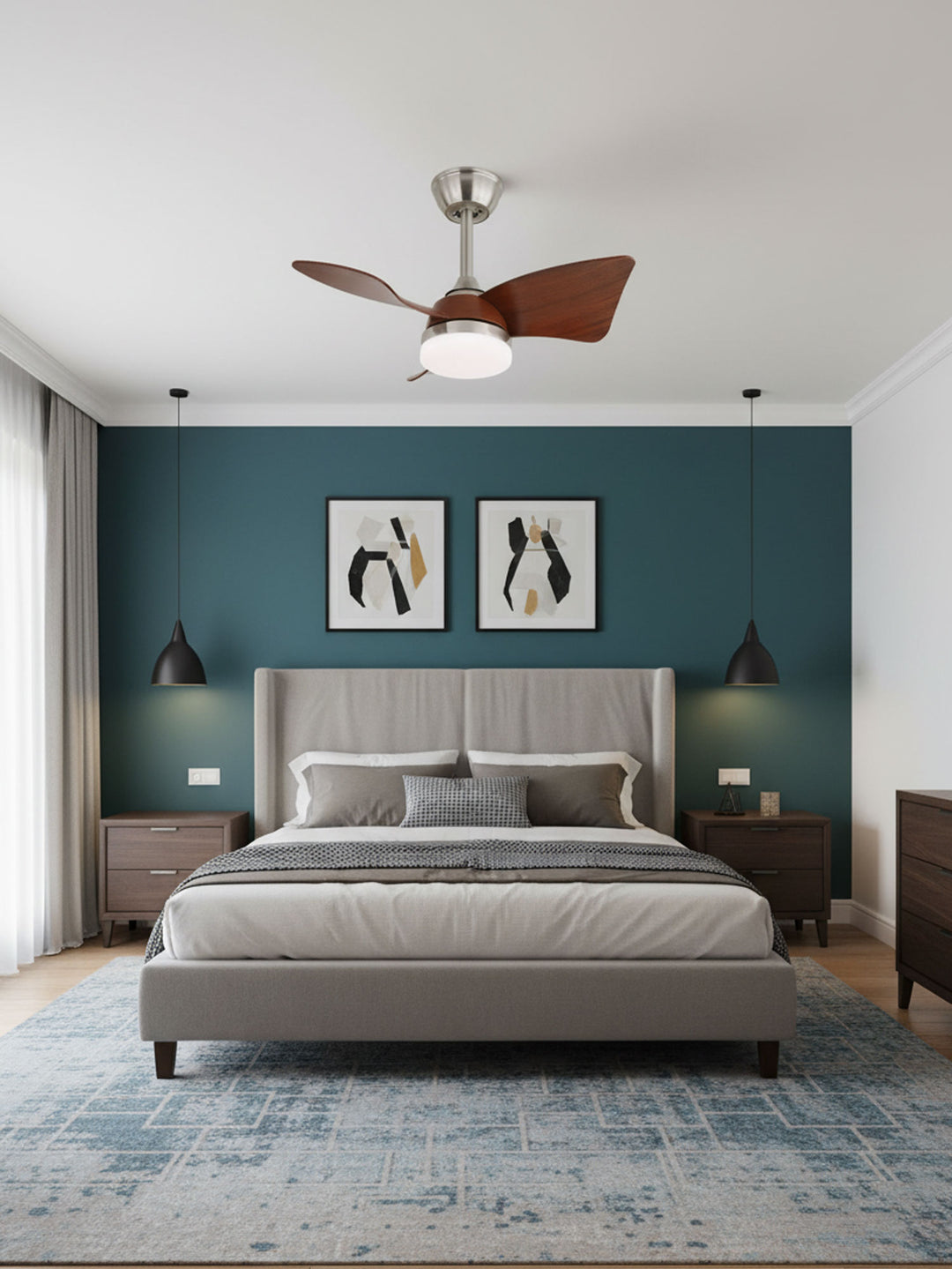 Silven Curve Ceiling Fan Light - Vakkerlight