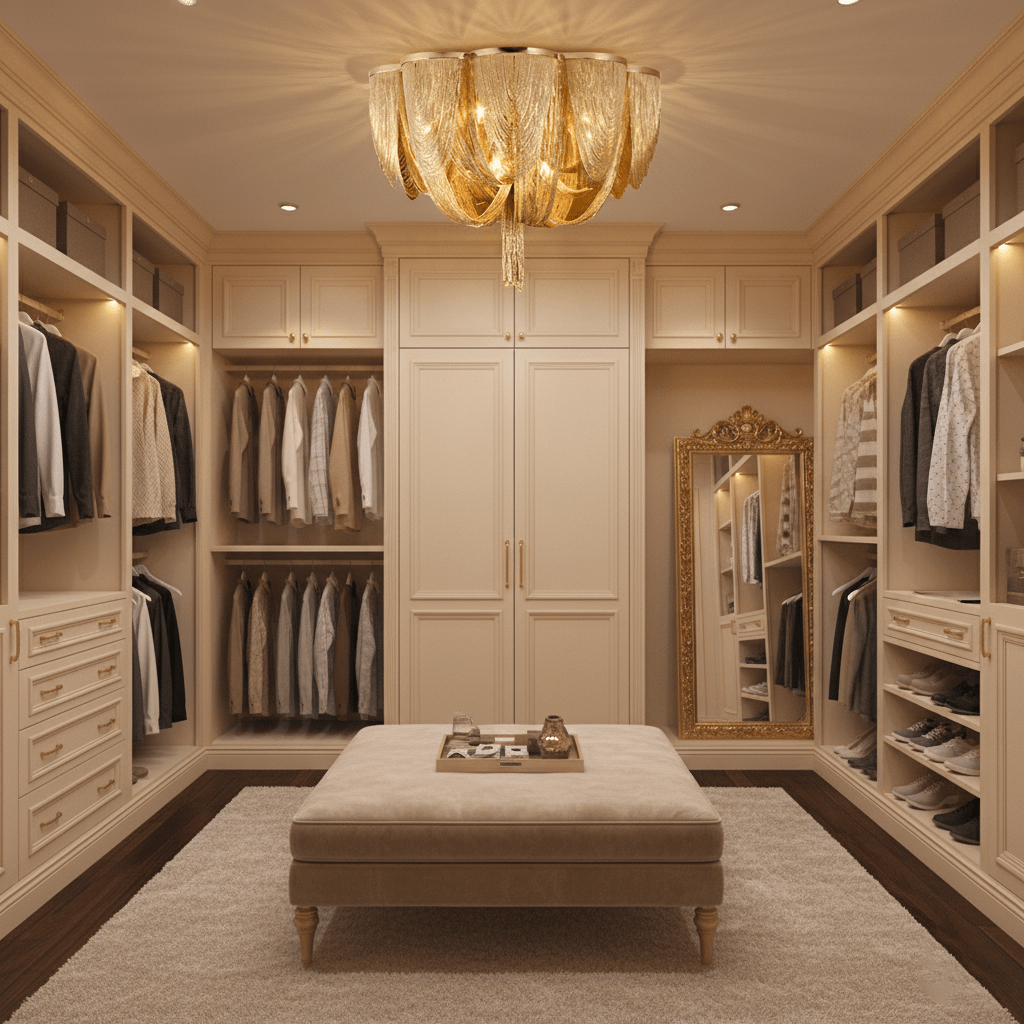 Silver Chain Tassel Ceiling Light - Vakkerlight