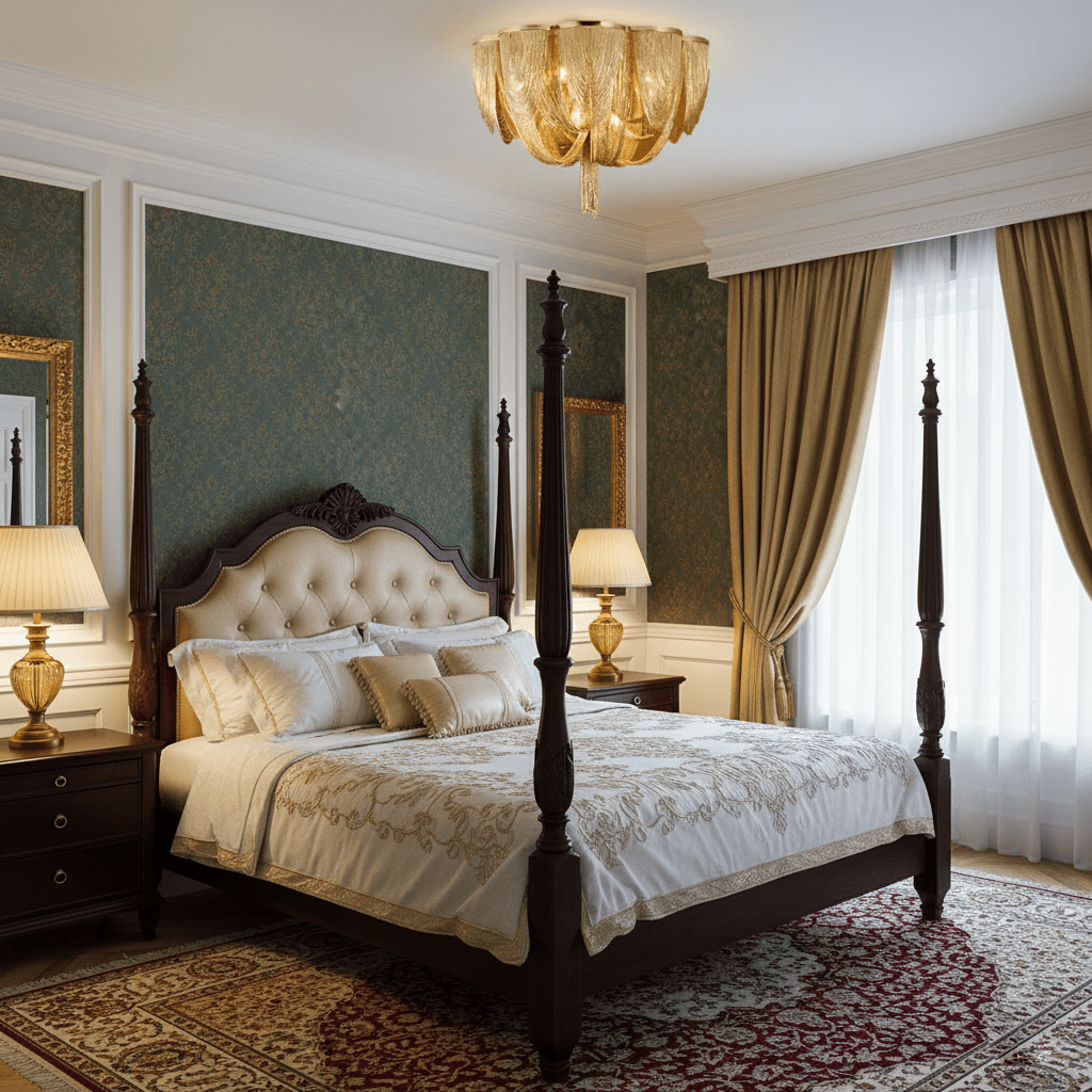 Silver Chain Tassel Ceiling Light - Vakkerlight