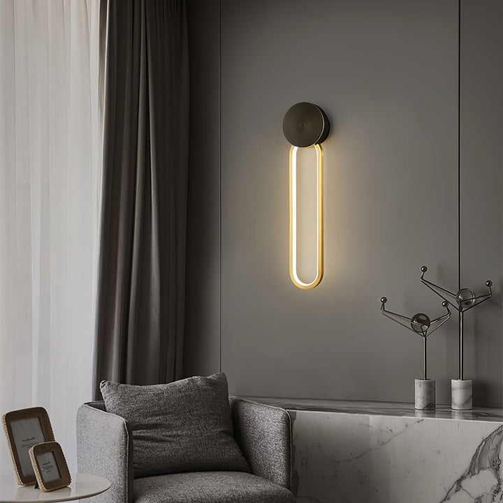 Simple Elliptical Wall Sconce - Vakkerlight