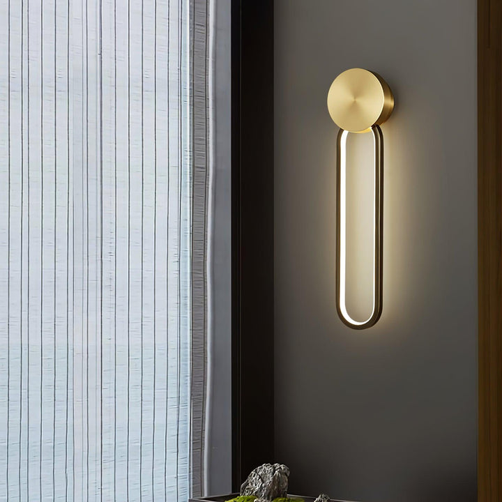 Simple Elliptical Wall Sconce - Vakkerlight