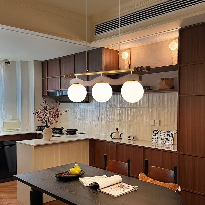 Sinuara Ribbon Globe Linear Chandelier - Vakkerlight