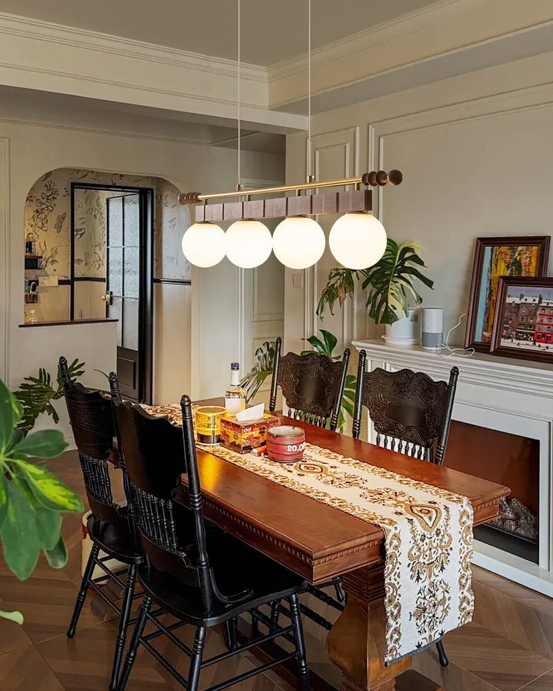 Sinuara Ribbon Globe Linear Chandelier - Vakkerlight