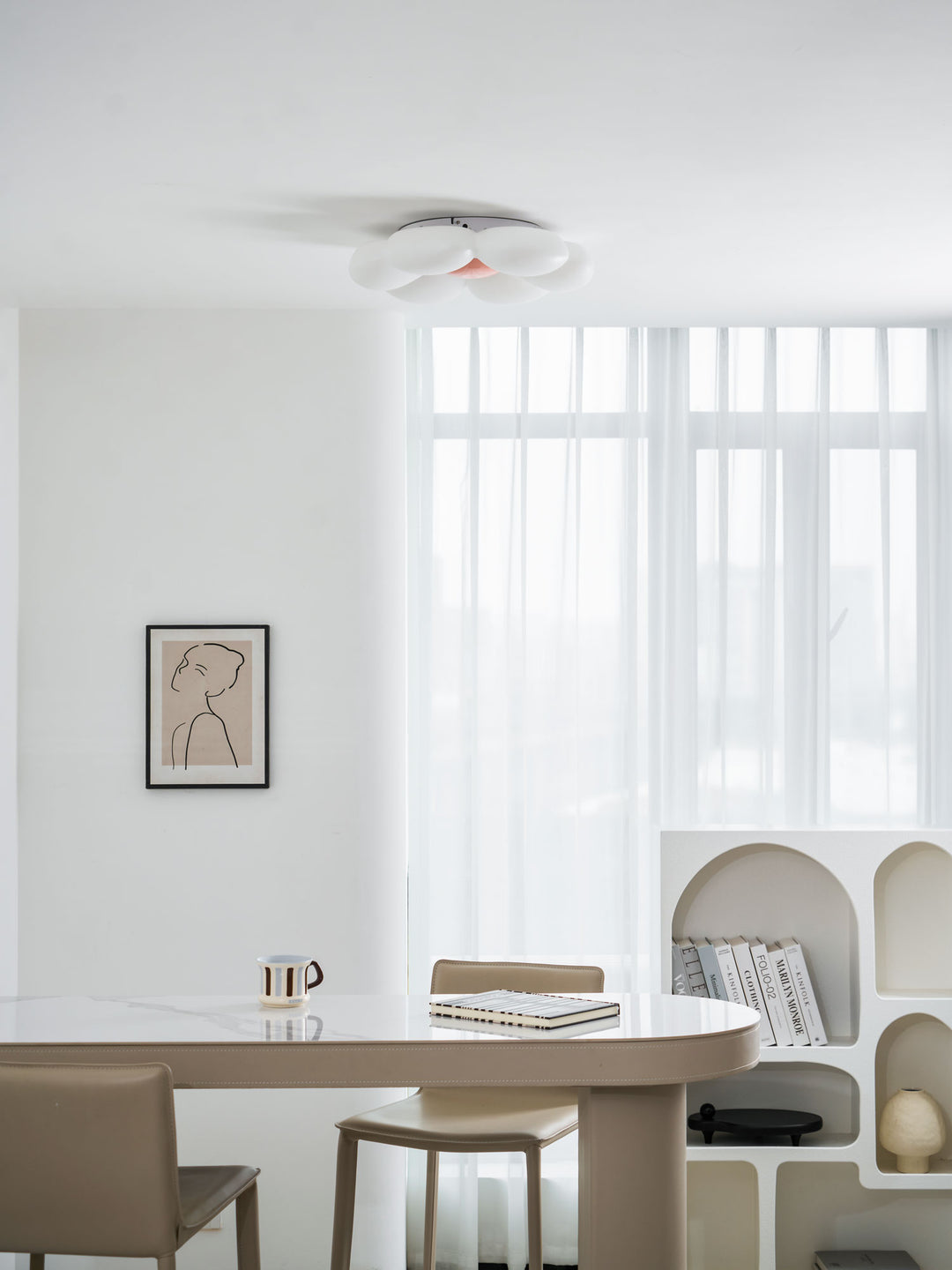 Six-leaf Flower Kids Room Ceiling Lamp