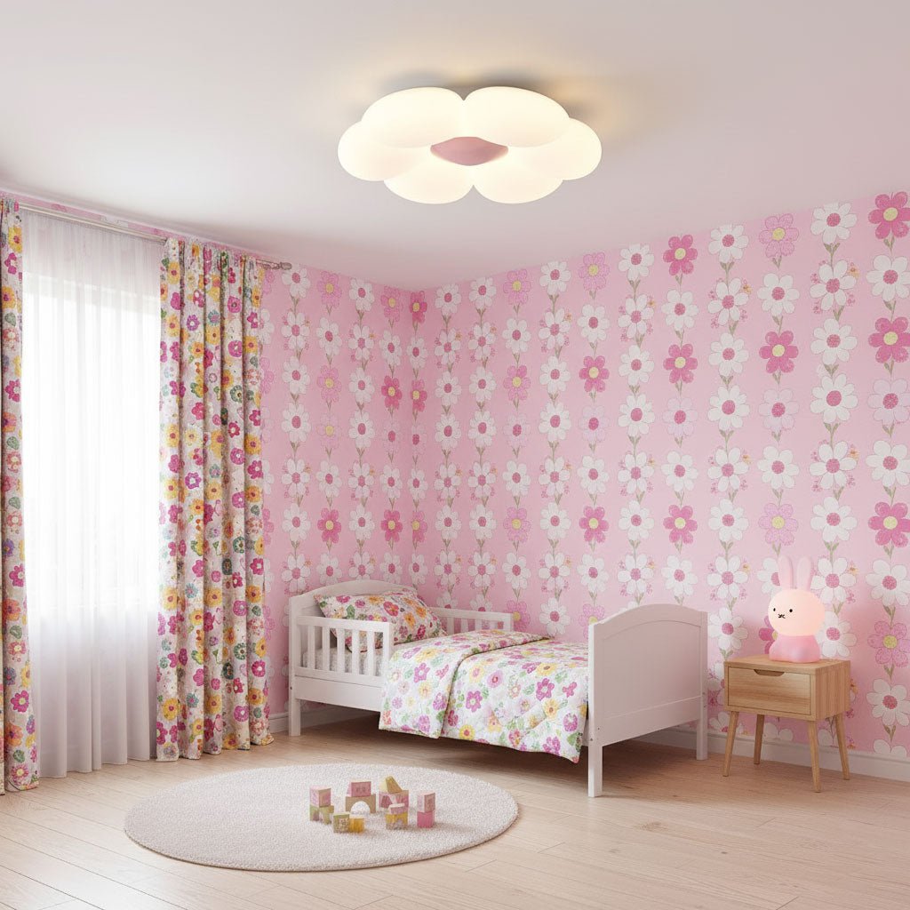 Six - leaf Flower Kids Room Ceiling Lamp - Vakkerlight