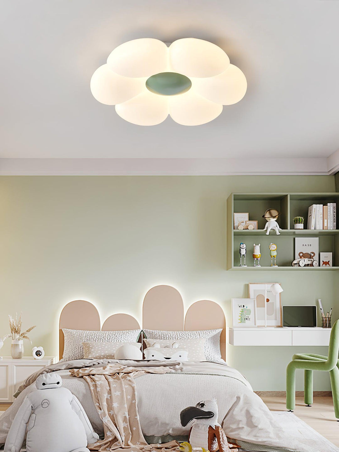 Six - leaf Flower Kids Room Ceiling Lamp - Vakkerlight