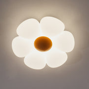 Zesbladige bloem kinderkamer plafondlamp