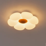 Zesbladige bloem kinderkamer plafondlamp