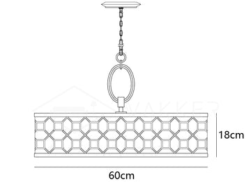 Allegretto Round Pendant — Dimension drawings 1