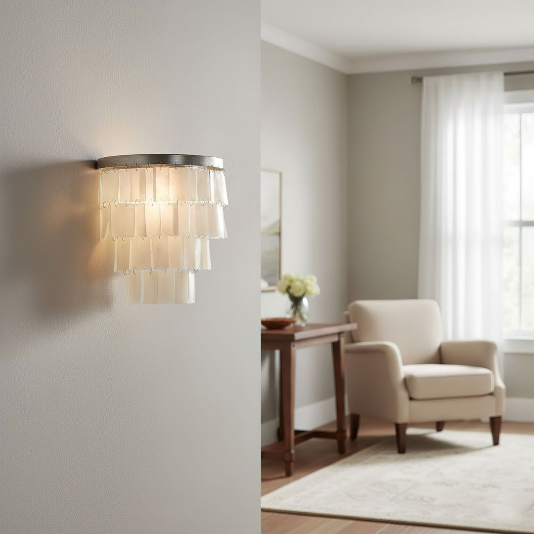 Skye Shell Tiered Wall Lamp - Vakkerlight
