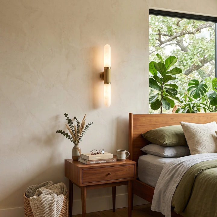 Sleeve Alabaster Wall Sconce