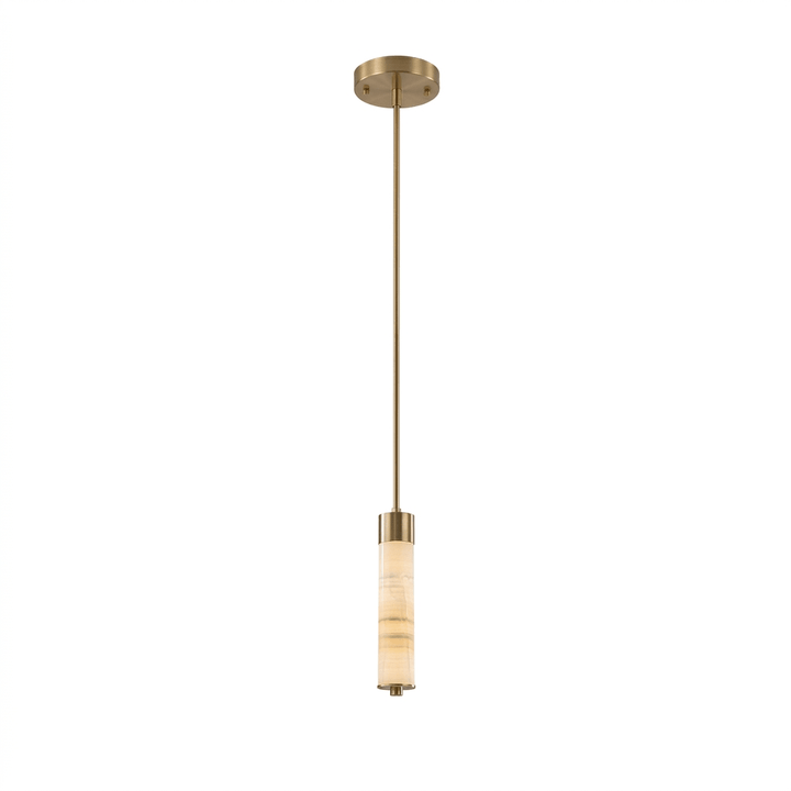 Slender Alabaster Column Chandelier - Vakkerlight