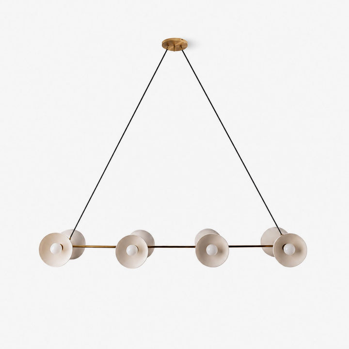 Slim Brass Linear Chandelier - Vakkerlight