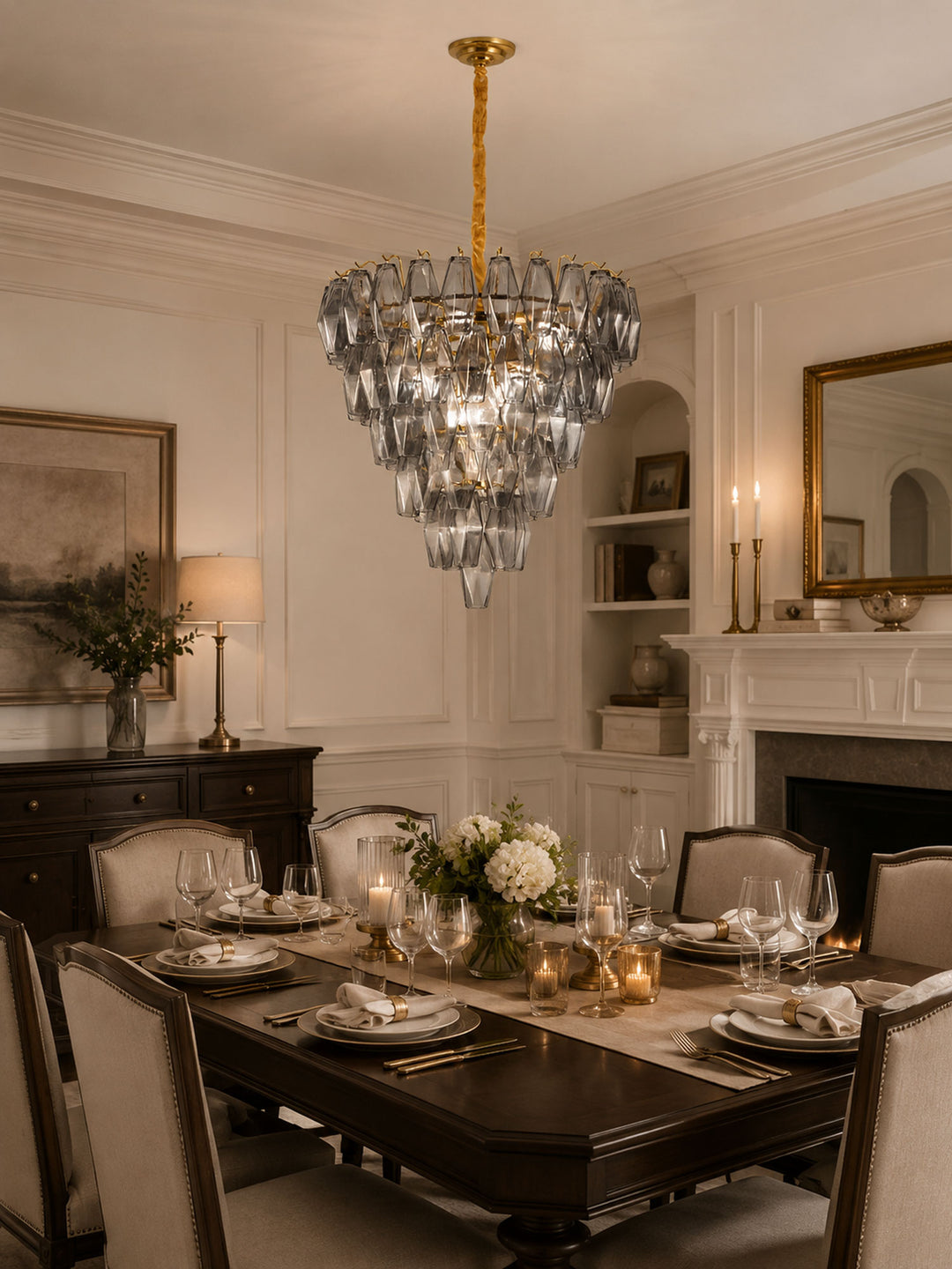 Smoke Gray Empire Chandelier - Vakkerlight