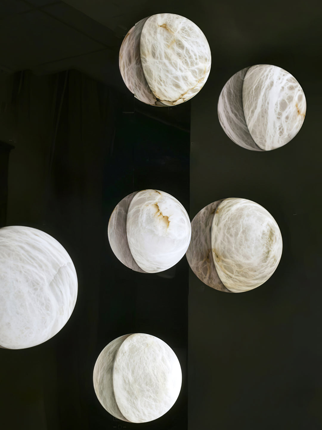 Snowflake Alabaster Wall Sconce