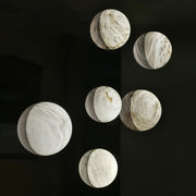 Snowflake Alabaster Wall Sconce