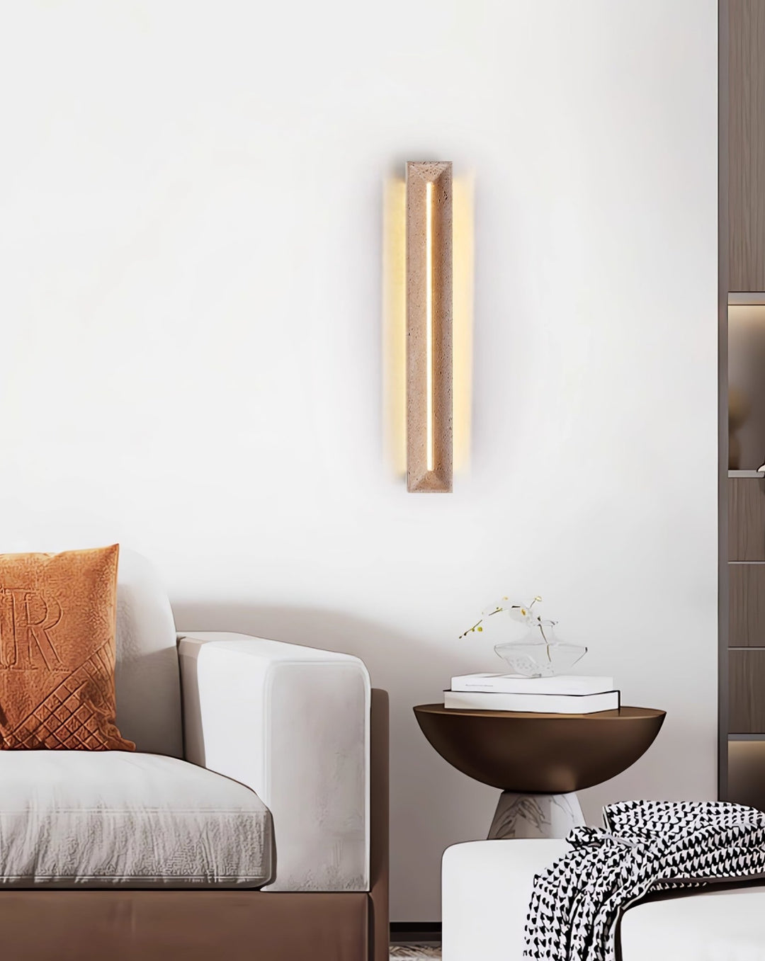 Solace Travertine Beam Wall Light - Vakkerlight
