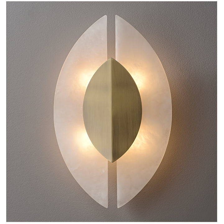 Solari Alabaster Leaf Sconce - Vakkerlight