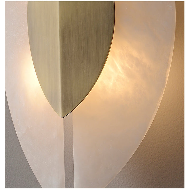 Solari Alabaster Leaf Sconce - Vakkerlight