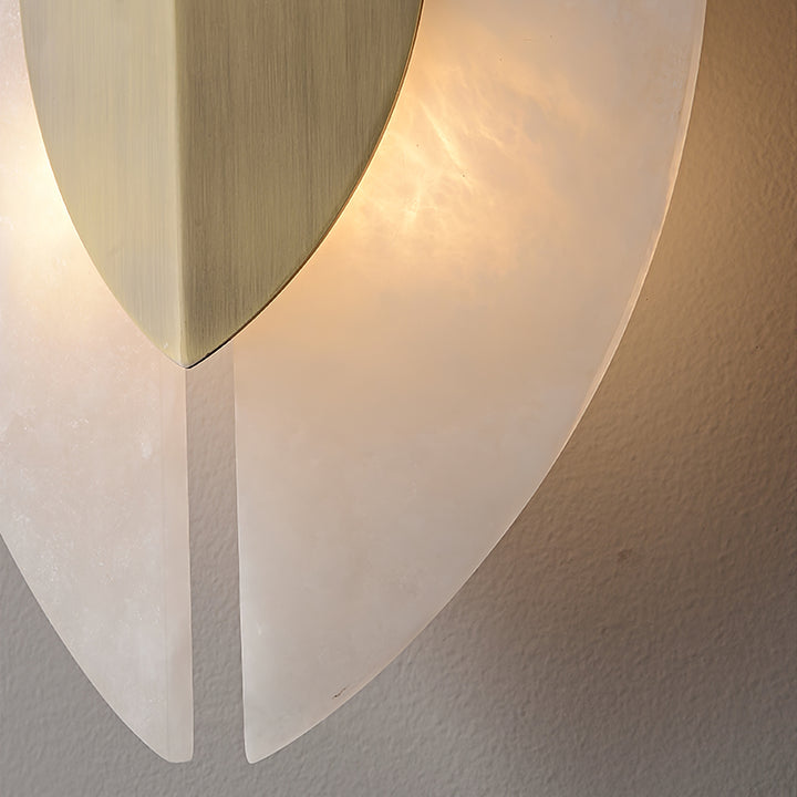 Solari Alabaster Leaf Sconce - Vakkerlight