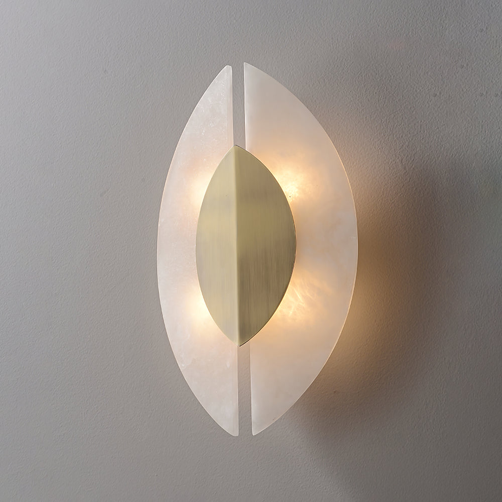 Solari Alabaster Leaf Sconce - Vakkerlight