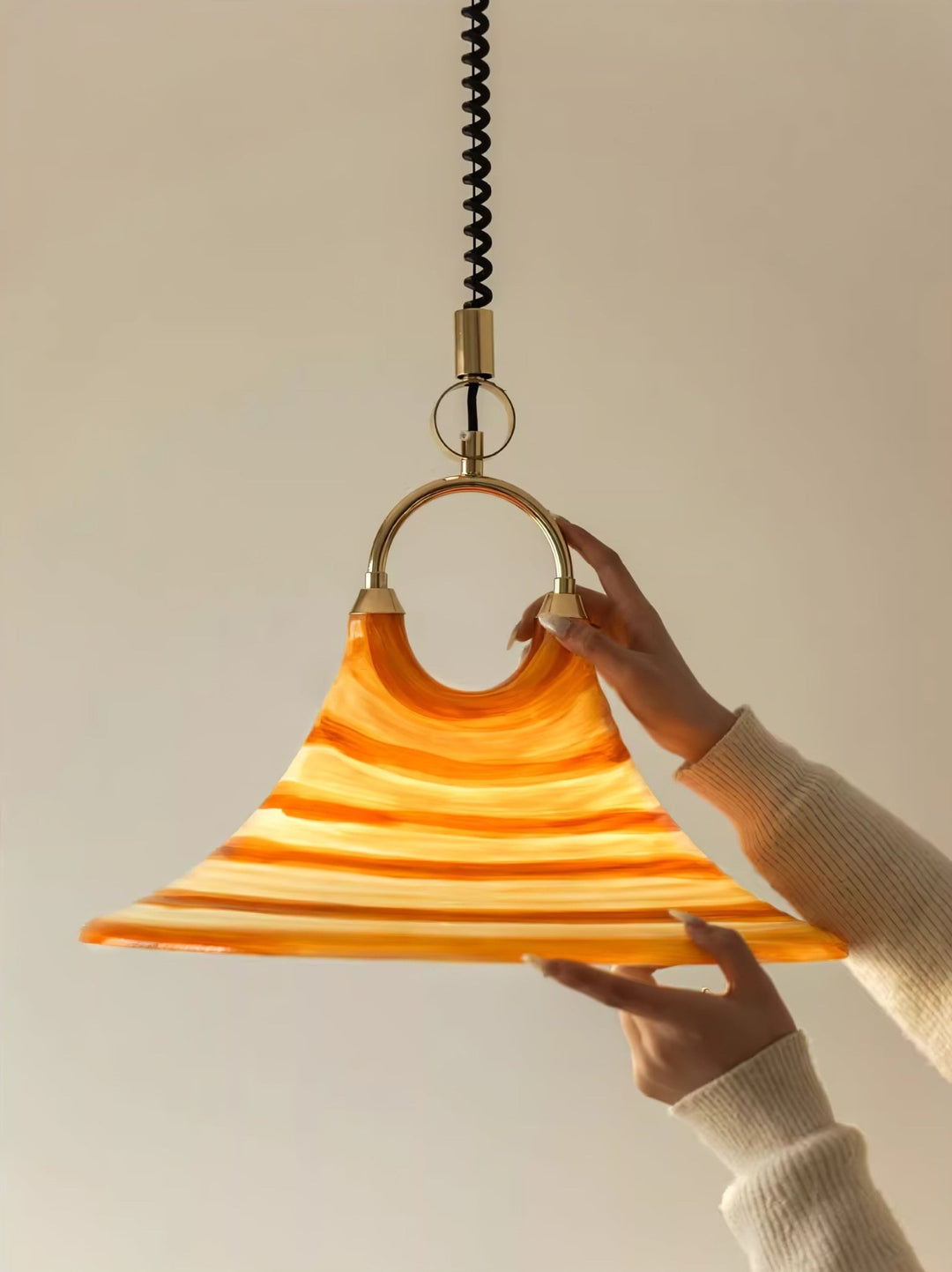Solari Swirl Glass Pendant Light - Vakkerlight