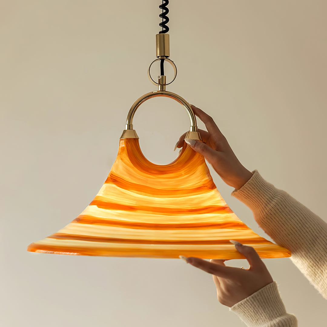 Solari Swirl Glass Pendant Light - Vakkerlight