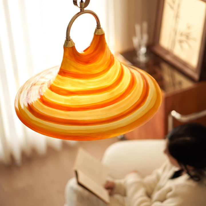 Solari Swirl Glass Pendant Light - Vakkerlight