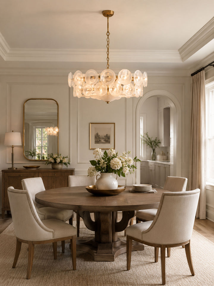 Solaris Disc Glass Chandelier - Vakkerlight