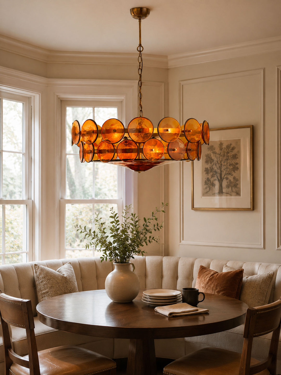 Solaris Disc Glass Chandelier - Vakkerlight